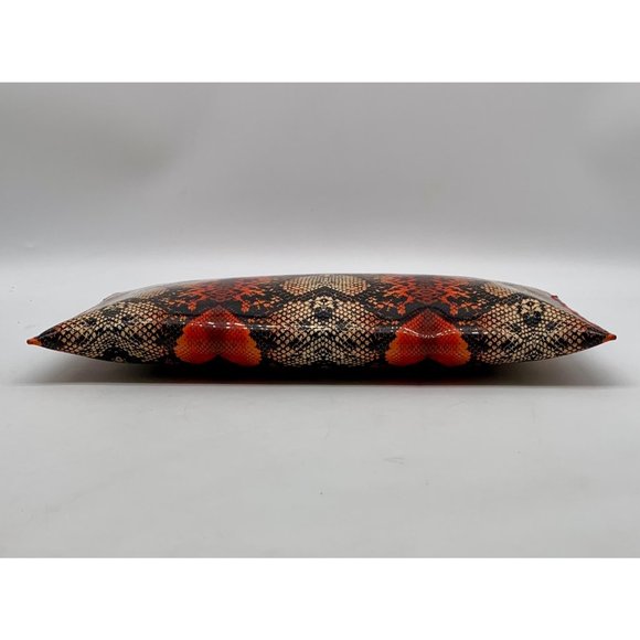 Marc by Marc Jacobs Annabella Red Snake Skin Print PVC Clutch - Picture 5 of 11